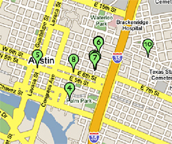 Austinist SXSW map