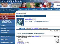 Census screen shot