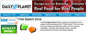 The Free Speech Zone on TCDP is not edited so  users can say whatever they want.