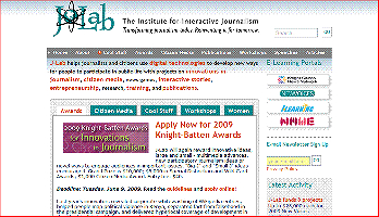 J-Lab: The Institute for Interactive Journalism Screenshot